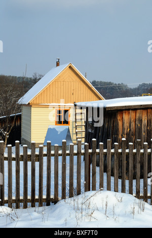 Bauernhof-Szene in der Ukraine, Osteuropa Stockfoto