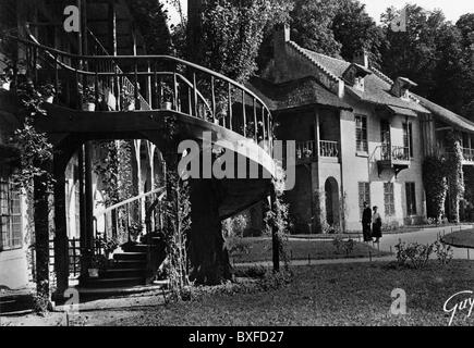 Geographie / Reisen, Frankreich, Versailles, Palast, Weiler von Königin Marie Antoinette, Queen's House, Außenansicht, Ansichtskarte, Edits Guy, Paris, 1950er Jahre, , Additional-Rights-Clearences-not available Stockfoto