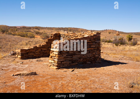 Zerstörte Gebäude am alten Arltunga Goldfields, östlich von Alice Springs, Northern Territory Stockfoto