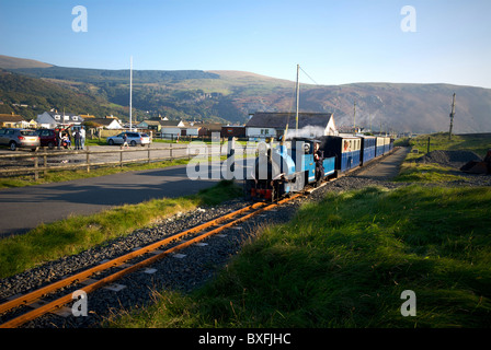 Fairbourne Gwynd Wales UK Eisenbahn kleine Gauge Steam Stockfoto