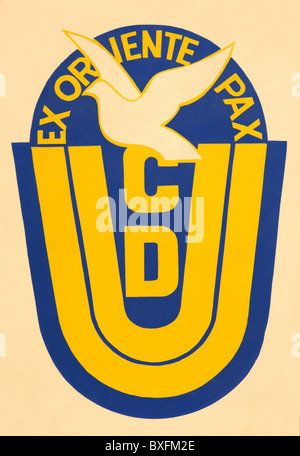 Politik, Parteien, Ostchristlich-Demokratische Union (CDU), Logo, Ostdeutschland, um 1959, Zusatzrechte-Clearences-nicht vorhanden Stockfoto