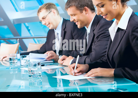 Porträt von Business-team Stockfoto