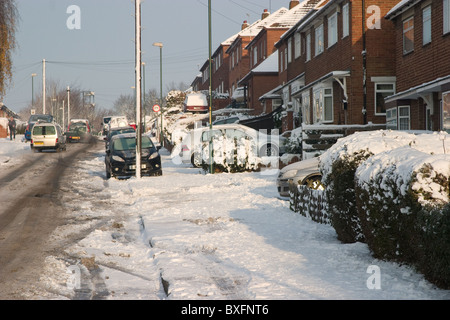 städtischen Schneelandschaft in Strood Kent Stockfoto