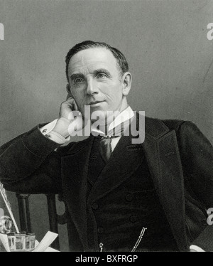 Porträt von John Morley (1838-1923) 1. Viscount Morley von Blackburn England. Britischer Liberaler Staatsmann. Politiker, Journalist, Schriftsteller. Vintage Illustration oder Gravur Stockfoto