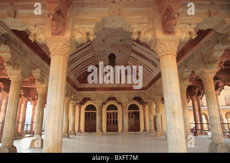 Diwan-E-Aam, Halle für öffentliche Publikum, Amber Fort Palace, Jaipur, Rajasthan, Indien, Asien Stockfoto