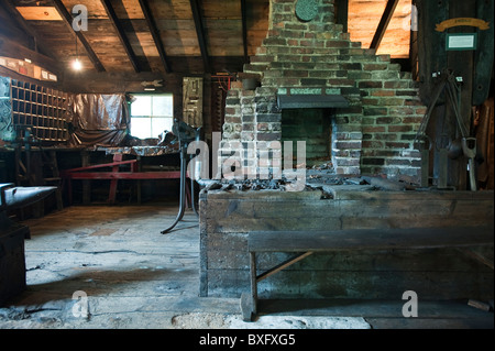 Milton Blacksmith Shop Museum, Milton, Nova Scotia, Kanada. Stockfoto