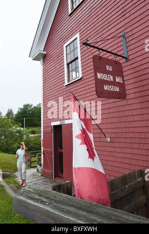 Old Woolen Mill Museum, Barrington, Nova Scotia, Kanada. Stockfoto