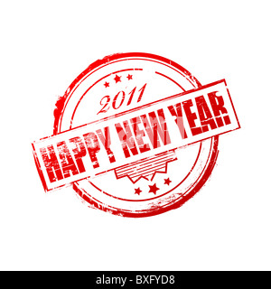 Neujahr 2011-Stempel Stockfoto