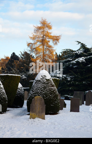 Elvaston Schloss Denkmalgeschützte Gebäude und Land Park im Winter, Derby Derbyshire in England. DE Stockfoto