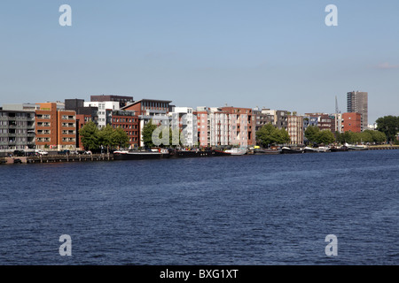 Insel Java von der Veemkade gesehen Stockfoto