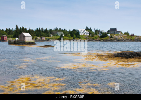 Nova Scotia, Kanada. Fischerdörfer rund um Blue Rocks im Lunenburg Hafen. Stockfoto