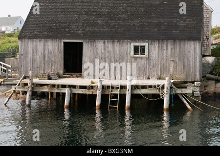 Altes Fischerhaus Peggy's Cove, Nova Scotia, Kanada. Stockfoto