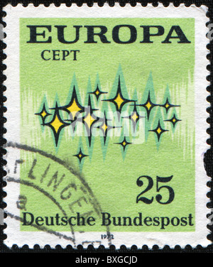 Deutschland - CIRCA 1973: Eine Briefmarke gedruckt in Deutschland Europäische Anzeichen, ca. 1973 Stockfoto