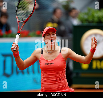 Shahar Peer (ISR) in Aktion gegen Venus Williams (USA) Stockfoto