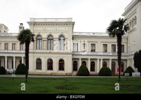 Livadia-Palast in den Krimbergen am Schwarzen Meer Stockfoto