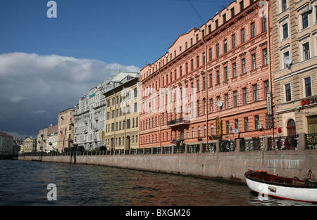 Russland, Sankt Petersburg. Moyka River Stockfoto