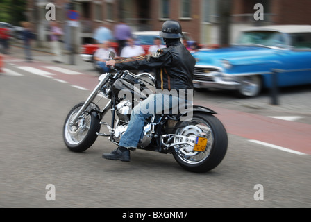 Haus gebaut benutzerdefinierte Motorrad bei American Day, Weert Niederlande Stockfoto