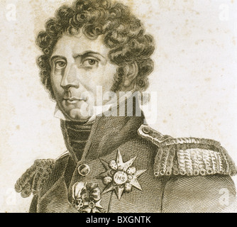 Charles XIV John von Schweden (1764-1844). Französischer Soldat namens Jean Baptiste Bernadotte, König von Schweden und Norwegen (1818-1844). Stockfoto