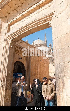 Ägypten, Kairo. Die Moschee von Muhammad Ali Pascha oder Alabaster Moschee Kairos Zitadelle. Stockfoto