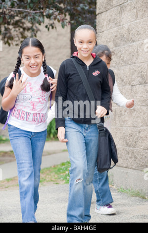 Studenten an der Buche Elementary School in Manchester NH nicht Modell veröffentlicht. Stockfoto