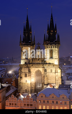 Alte Kathedrale in Prag. Jungfrau Maria Stockfoto