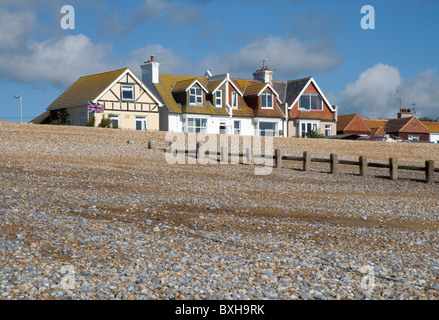 Pevensey Bay an der Küste von East sussex Stockfoto