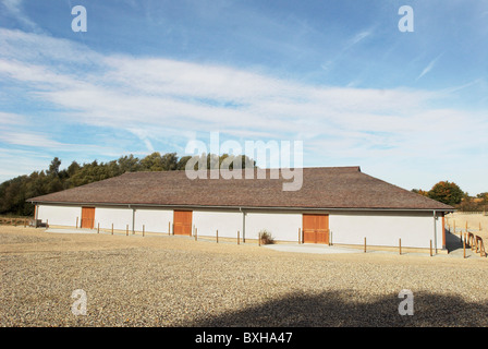 "Sworders" Auktionshaus Stansted Mountfitchet Essex. Es ist die größte Strohballen Gebäude im Vereinigten Königreich. Stockfoto