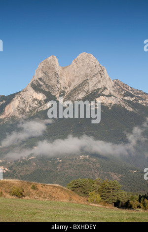 Pedraforca Peak, natürlichen Park von Cadí-Moixeró, Berguedà, Barcelona, Katalonien, Spanien Stockfoto