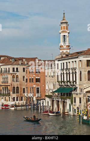 Canal Grande von Venedig aus dem Rialto Bridge, Venedig, Italien, Europa Stockfoto