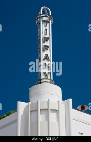 Das Hotel of South Beach at Tiffany im Art-déco-Viertel in Collins Avenue, South Beach, Miami, Florida, USA Stockfoto