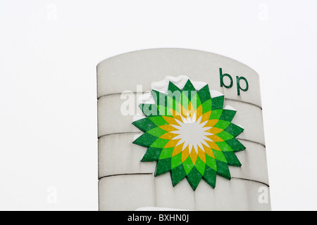 BP Tankstelle Zeichen. Stockfoto