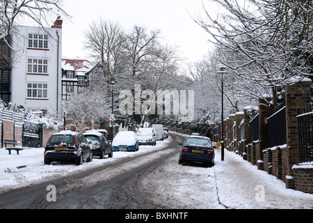 Winter Schnee - Swains Lane - Camden - London Stockfoto