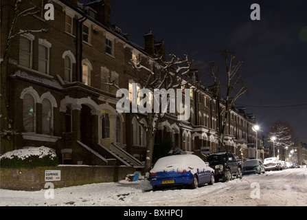 Viktorianischen Reihenhaus Häuser - Ospringe Straße NW5 - Camden - London Stockfoto