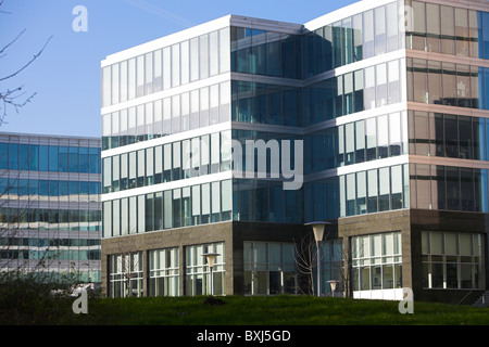 Bürogebäude in der Da Vinci Reasearchpark in Zaventem, Belgien Stockfoto