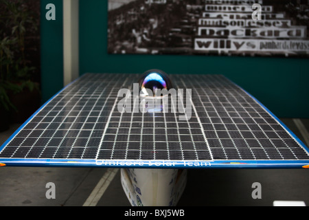 Umicore Solar Team, angetriebenes Solarauto. Stockfoto