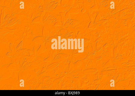 Zusammenfassung Hintergrund gedruckte Lilien orange Stockfoto
