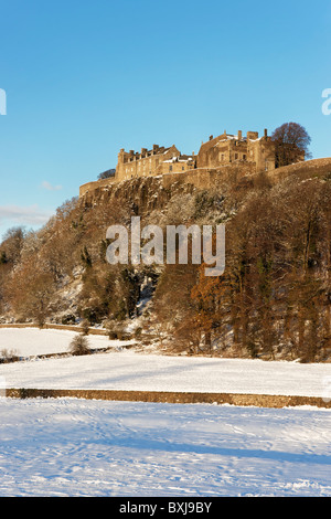 Stirling Castle aus des Königs Knott, Stirling, Schottland, Großbritannien. Stockfoto