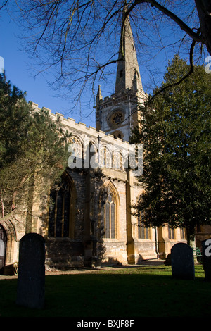 Holy Trinity Church (Shakespeare Taufe + Beerdigung), Stratford-upon-Avon, Warwickshire, England, UK Stockfoto