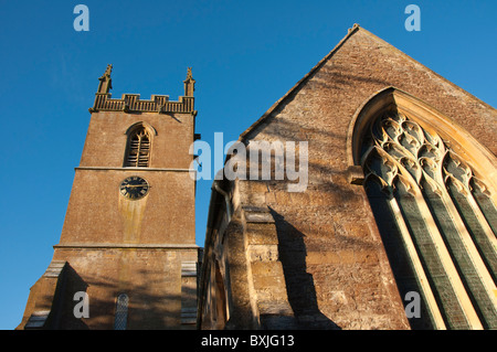 St. Edwards Church an einem Wintermorgen, Stow auf die würde, Cotswolds, Gloucestershire, England, UK Stockfoto