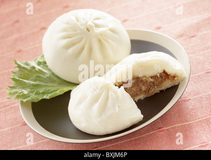 Gedämpftes Schweinefleisch Brötchen Stockfoto