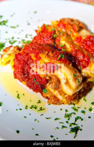 Italienische Lasagne Stockfoto