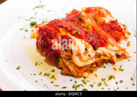 Italienische Lasagne Stockfoto