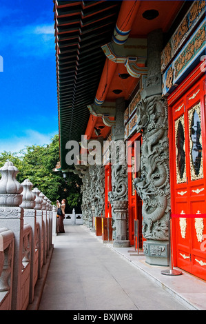 Außenseite des Po Lin Kloster in Ngong Ping Lantau Insel Hong Kong China Stockfoto