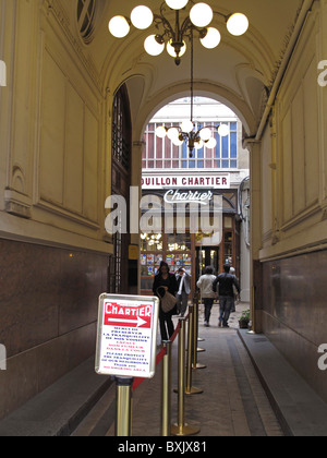 Restaurant Chartier, historische Gebäude, 7 Rue du Faubourg Montmartre, Paris, Frankreich Stockfoto