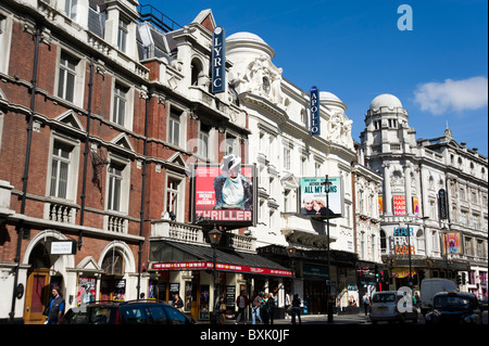 Theatreland auf Shaftesbury Avenue, London, England, Großbritannien, UK Stockfoto