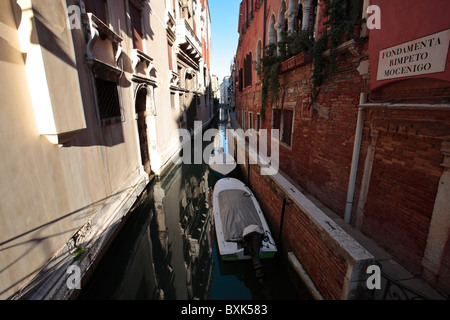 Fondamenta Rimpeto Mocenigo einen kleinen Kanal in Venedig Italien Stockfoto