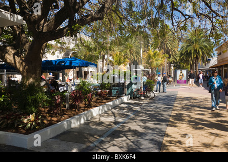 Menschen am Lincoln Road, MIami Beach, Florida Stockfoto