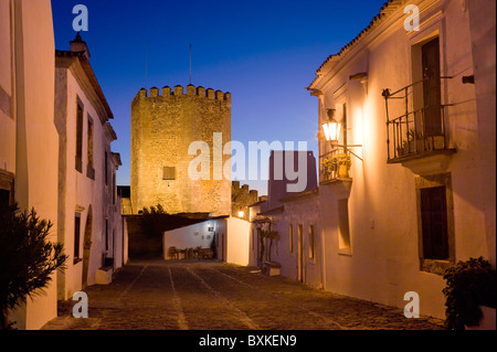 Alentejo, mittelalterliche ummauerte Stadt Monsaraz, Portugal Stockfoto