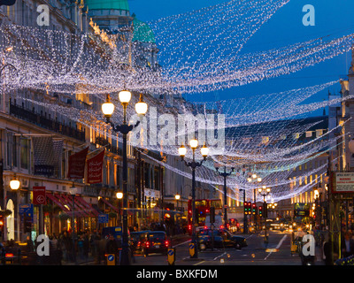 Regent Street Xmas 2009 (Schuss auf eine Hasselblad H3DII-50, Herstellung von 140 MB + TIFF-Datei, falls erforderlich) Stockfoto