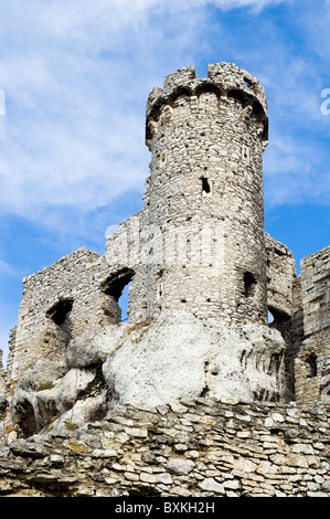 Ogrodzieniec Schloss, schlesischen Voiodeship, Polen Stockfoto